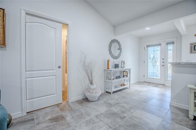 Pocket door to private Guest Wing area with two spacious bedrooms and a bathroom