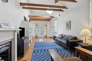Spacious Living / Dining Area with vaulted ceiling