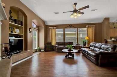 Beautiful, spacious family room...