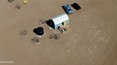 Aerial of building, water tank & picnic
