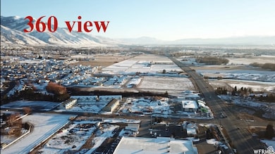 Aerial view looking south of lot