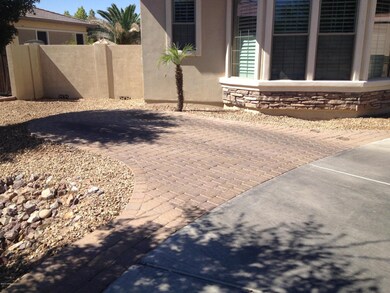 Extended driveway for backing up/parking