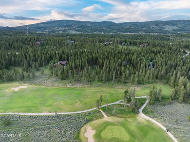 Aerial of property on golf course