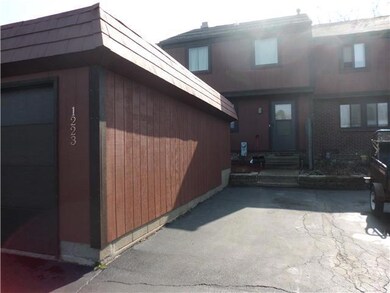 Exterior Front. this shows the townhouse with gara