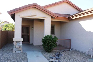 Entryway and front porch of this home