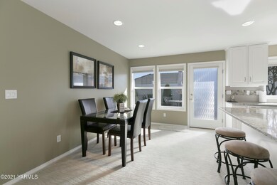 Generous dining room