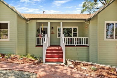 Front covered porch.
