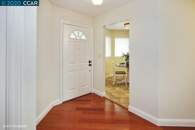 Beautiful hardwood floors welcome you and your gue