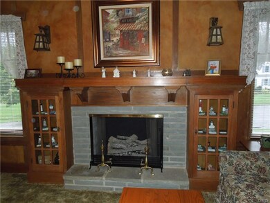 Living Room fireplace.  It is electric but has its