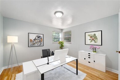 Cape cods always have that 1st floor bedroom.  The house is vacant & in light of a dedicated office being so important, we have this one virtually staged as such.  Can obviously be a 3rd bedroom.