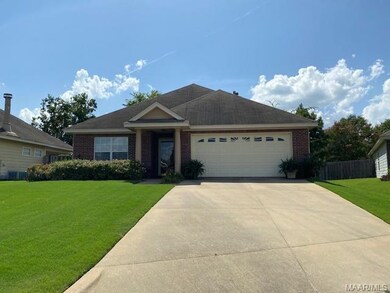 Nice elevation with two-car garage.