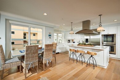 Dining area with open kitchen