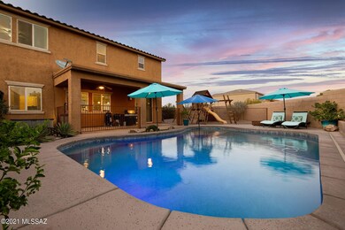 Pool at Sunset