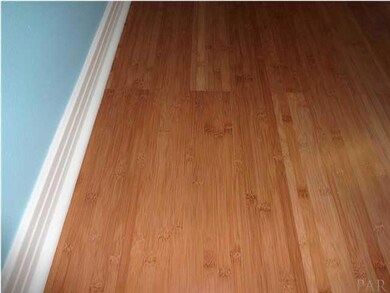 Very nice bamboo laminate flooring