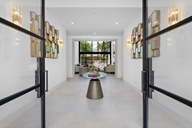 Enter the home to a dual-height entry with open si