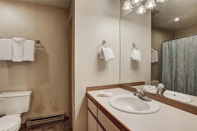 Spacious bath.
