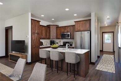 Virtually staged - Open concept kitchen