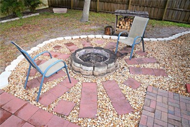 Backyard entertaining area