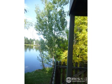 Corner of lower level deck - looking out on lake