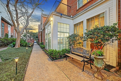 The townhome's front entry.