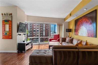 Hardwood floors throughout the main living space.