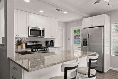 Kitchen with a kitchen breakfast bar