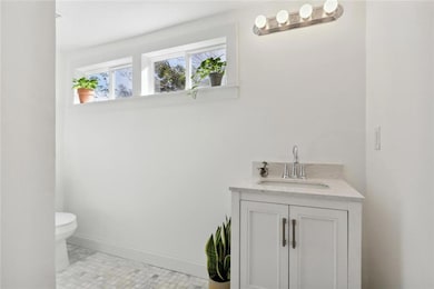 spacious bathroom