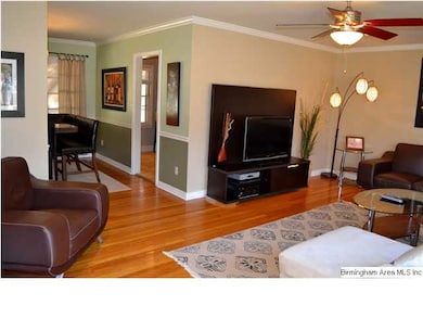 View to dining room and kitchen to the right. The 