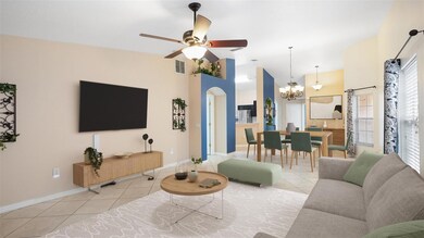 Virtually Staged Living Room