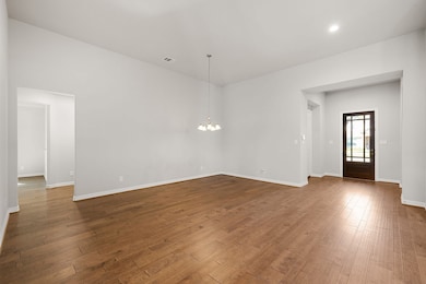 Gorgeous engineered wood flooring entry, Dining Ar