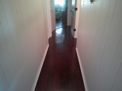 Hall featuring dark hardwood / wood-style floors