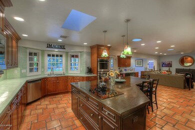Kichen open to the family room
