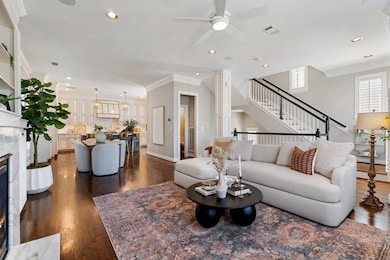 A seamless layout that connects the living, dining, and kitchen areas effortlessly.