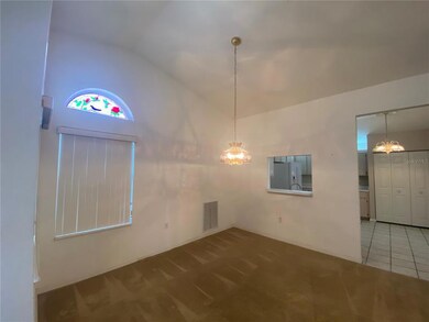 Dining room with pass thru from kitchen