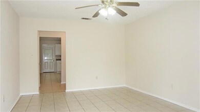View from Front Door showing Living Room and pathw