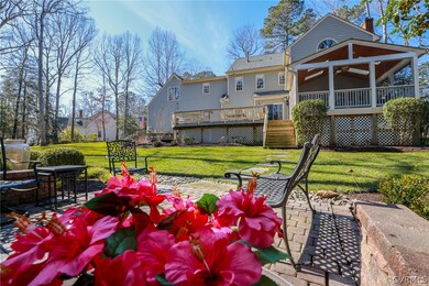 The home has an amazing back yard, perfect for ent