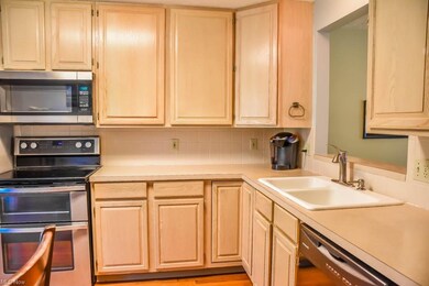 The kitchen has a lazy Susan.
