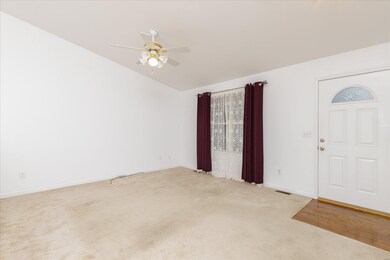 Vaulted ceiling adds to the open feel of the home