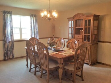 Abundant natural light abounds the welcoming dinin