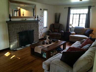 Living Room. Spacious living room with cozy electr