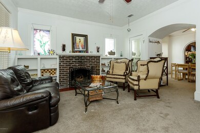 Living Room w/wood burning FP