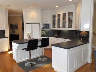 This kitchen offers lots of counter space for prep