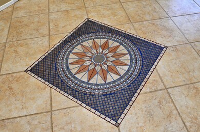 Hand painted tile