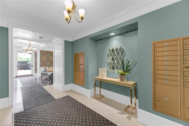 Mailbox area within entrance lobby