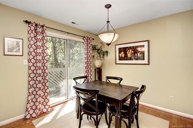 Dining room with access to private back deck