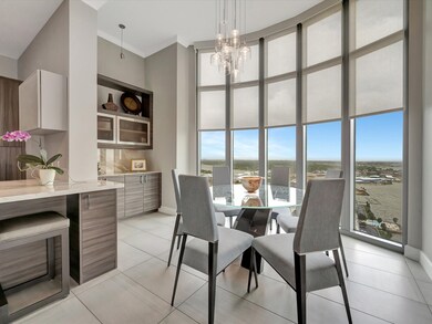 Many of the expansive windows throughout, are fitt