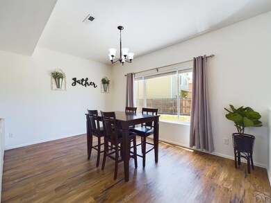 Spacious dining room