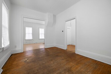 Oak floors in dining room