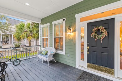Spacious front porch