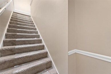 Stairs with carpet floors